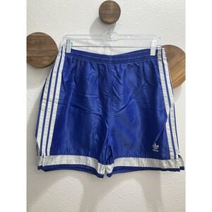 Y2K 2001 Retro Adidas Nylon Razzle Dazzle Style Blue Shorts Sz M Gymcore Retro